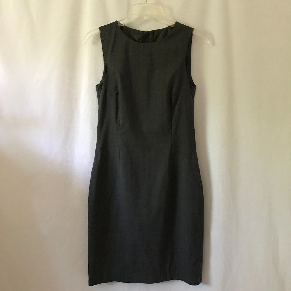 Kiton Napoli Gray Sheath Dress with Silk Lining